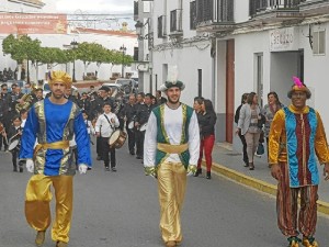 Llegada de los reyes reales. 