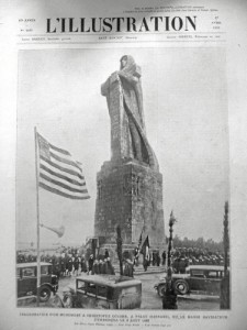 Portada de una revista de la época, que muestra la inauguración del Monumento a Colón en 1929. / Foto: Francisco Cruz.  