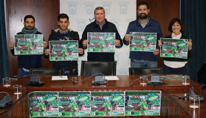 Un momento de la presentación del campeonato para porteros 'Portería Cero Double Goalkeeper Battle', que tendrá lugar en Cartaya.