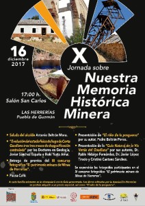 Cartel de la  X Jornada sobre Nuestra Memoria Histórica Minera.