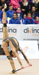 Elena García, en uno de sus ejercicios.