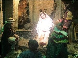 Detalle del Nacimiento en el Belén de Garduño.