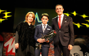 El joven jinete José Antonio Fraile García recibió el premio al 'Mejor Deportista Masculino'.