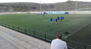 Los jugadores del Recre se ejercitaron durante algo más de una hora en Canarias. / Foto: @recreoficial.