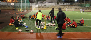 El plantel del Sporting comenzó el trabajo semanal pensando ya en el siguiente compromiso, de nuevo en casa, ante el Real Betis. / Foto: @sportinghuelva.