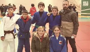 Representantes del TSV Judo Huelva en los eventos celebrados en Padul.