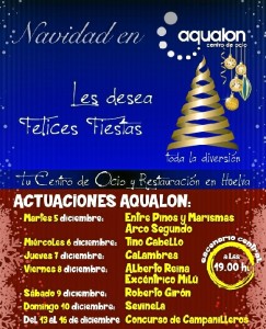 Cartel oficial Campaña Navidad Aqualon 2017.