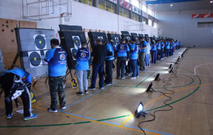 Cerca de 120 arqueros tomaron parte en el evento que se celebró el sábado en las instalaciones deportivas de la Universidad de Huelva.