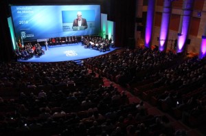 Intervención de Miguel Palacios, uno de los homenajeados.