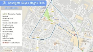 Itinerario de la Cabalgata de Bollullos del Condado. 