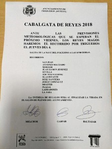 Trigueros también adelanta su Cabalgata. 