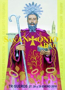 Cartel de las Fiestas de San Antonio Abad, obra de Juan Luis Aquino.