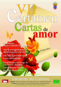 Cartel del certamen.