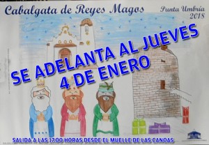 Los tres Reyes Magos adelantarán su llegada a Punta Umbría.