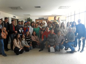 Visita de los Reyes Magos de Oriente visitan el Hospital Infanta Elena.