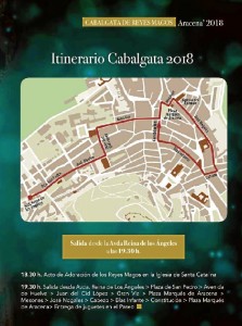 Itinerario de la Cabalgata. 