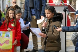 Los escolares alzan su voz contra la violencia