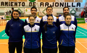 Formación del Recre IES La Orden en su partido en Arjonilla.