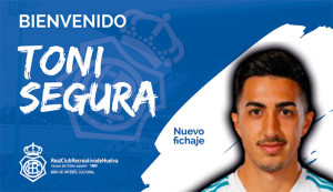 El Recre anuncia la cesión de Toni Segura hasta el final de esta temporada.