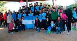 Componentes del Club Arcoris de San Juan del Puerto, que han brillado en el Andaluz de Campo a Través.