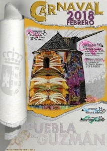 Cartel del Carnaval de Puebla de Guzmán. 