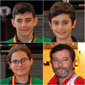 Roberto Bejarano, Agustín Rodríguez, Rocío González y el  entrenador, Agustín Rodríguez, participarán en la próxima concentración de la Real Federación Española de Tiro con Arco.