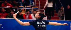 Carolina Marín, con su triunfo en el primer partido, abrió la victoria de España ante Turquía. / Foto: Badminton Photo.