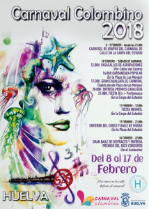 Cartel del Carnaval de Huelva 2018.