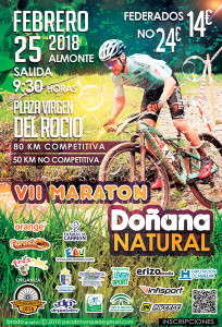 Cartel anunciador de la prueba ciclista que se celebrará en Almonte.