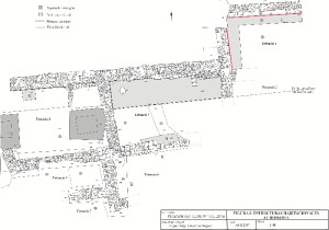 Mapa de la zona intervenida por el arqueólogo. / Foto: Miguel Ángel López.