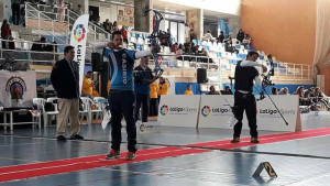 El tirador del Club Asirio, en plena pelea por la medalla de bronce.