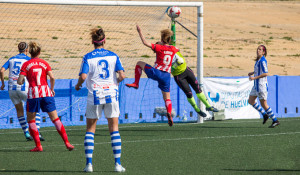 El Fundación Cajasol Sporting cayó ante la enorme pegada del Atlético de Madrid. / Foto: www.lfp.es.