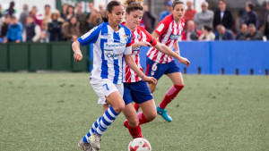 El Sporting acabó muy satisfecho el partido ante el Atlético de Madrid, pese a la derrota, por el gran apoyo recibido. / Foto: www.lfp.es.