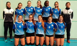 Equipo de Huelva Cedete femenino en el torneo que se celebra en Tomares.