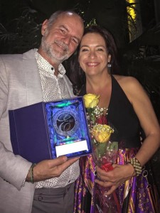 Héctor Garrido y Laura de la Uz en la Gala de los Premios Excelencias 2017 - 22 de febrero de 2018