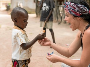 Durante su experiencia en Senegal. / Foto: Enrique Pratas. 