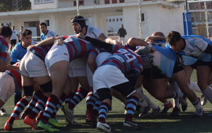 Los onubenses fueron de menos a más en el partido en Punta Umbría.