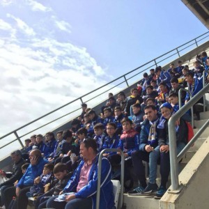 Los jóvenes visitaron el estadio del Recreativo.