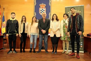 Algunos de los estudiantes de FP beneficiarios de la beca ERASMUS.