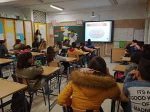 Taller de sensibilización en igualdad de género y prevención de la violencia para adolescentes del Condado de Huelva en el IES Catedrático Pulido de Bonares. 