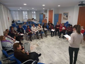 Taller de autoestima en Chucena, con la asociación de mujeres Cruz Chiquita.