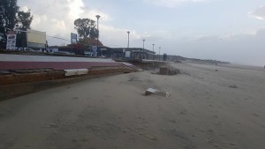 Imágenes de la playa tras el temporal.