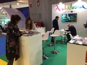 Stand de Andalucía, en el que ha estado presente el Patronato Provincial de Turismo de Huelva.