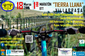 Cartel de la prueba ciclista que tendrá lugar en Villarrasa el próximo 18 de marzo.