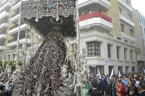 Un momento de la salida procesional de la pasada Semana Santa. / Foto: Sergio Borrero.