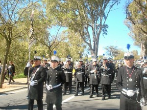 La Agrupación Musical Santa Cruz de Huelva ha vuelto a poner los sones a la salida procesional.