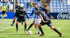 El Recre quiere olvidar el partido ante el Melilla y recuperar el buen tono ganando en Murcia. / Foto: Pablo Sayago.