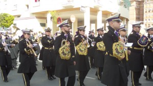 La Banda de Cornetas y Tambores Cristo de la Expiración de Huelva. 