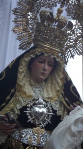 Imagen de la titular de la Hermandad del Viernes Santo.