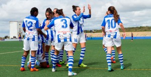 Gran triunfo del Sporting ante el Madrid CFF. / Foto: www.lfp.es.